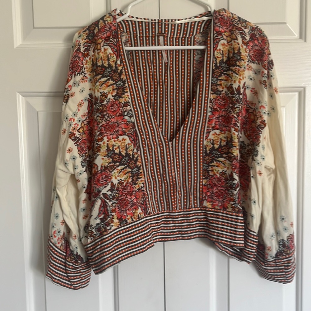 Free People Floral Boho Crop